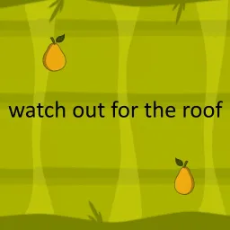 watch out for the roof