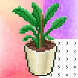 Coloring by Numbers. Pixel Room